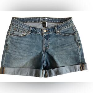 Apt. 9 Blue Jean Shorts with Rolled Hems 10